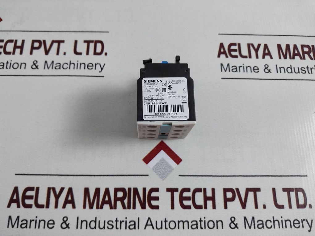 Siemens 3Rh1921-1Fa31 Auxiliary Switch Block 10A/240V 