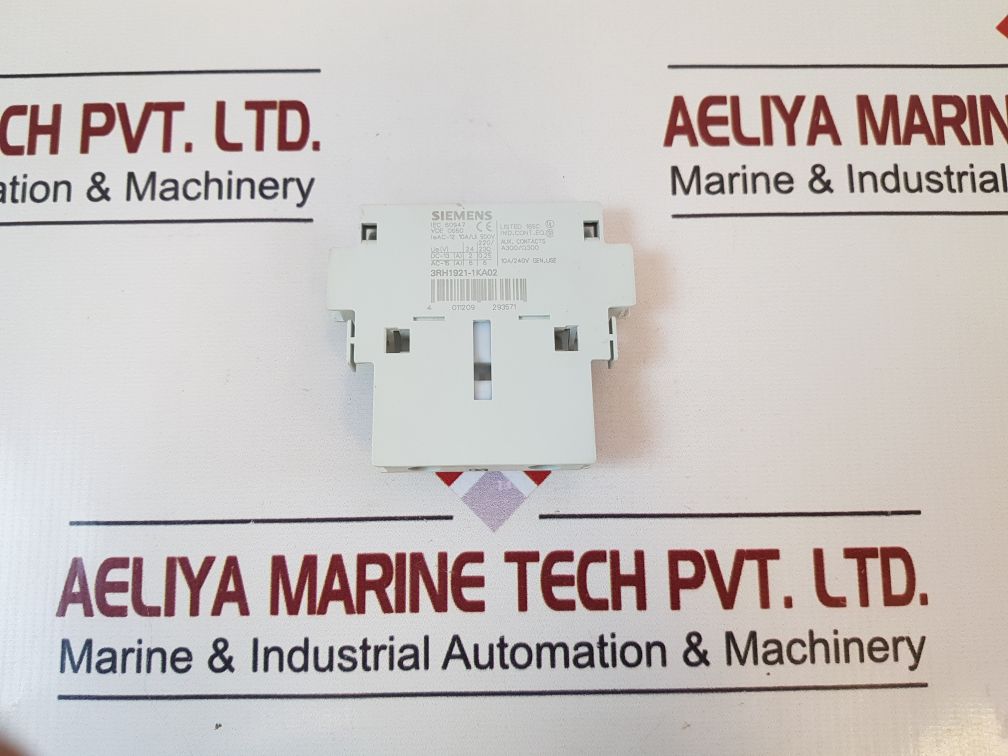 Siemens 3Rh1921-1Ka02 Auxiliary Contact Block