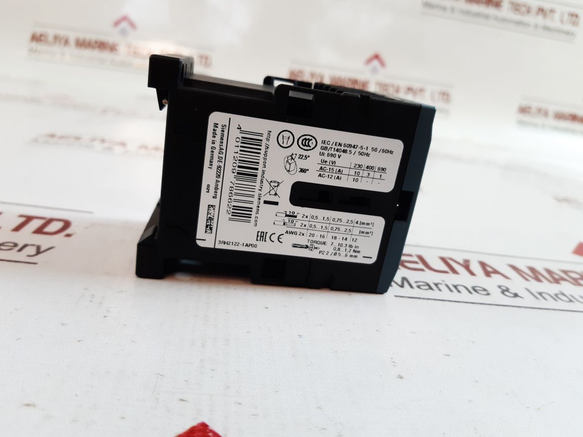 Siemens 3rh2122-1ap00 auxiliary contactor