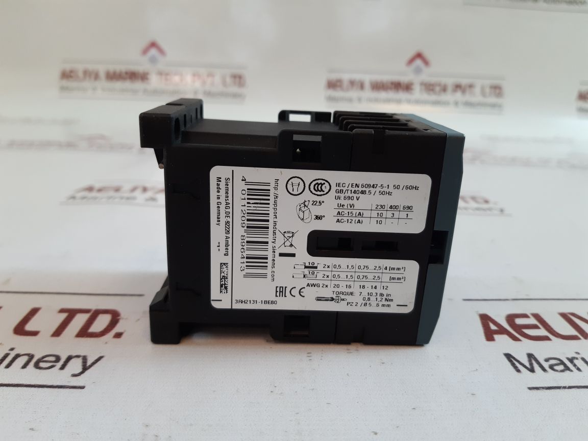 Siemens 3rh2131-1be80 contactor relay