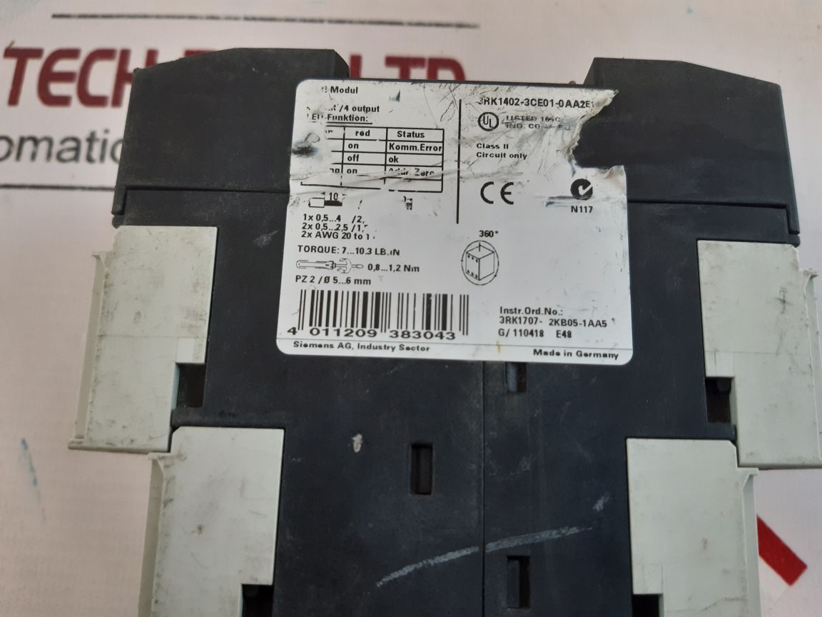 Siemens 3Rk1402-3Ce01-0Aa2 Interface Module