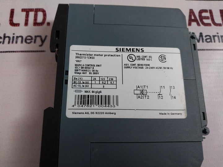 Siemens 3Rn2010-1Cw30 Thermistor Motor Protection Relay Gb/T 14048.5/ 50Hz