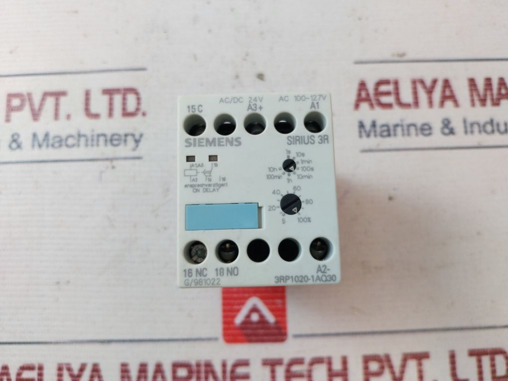 Siemens 3Rp1020-1Aq30 Time Relay