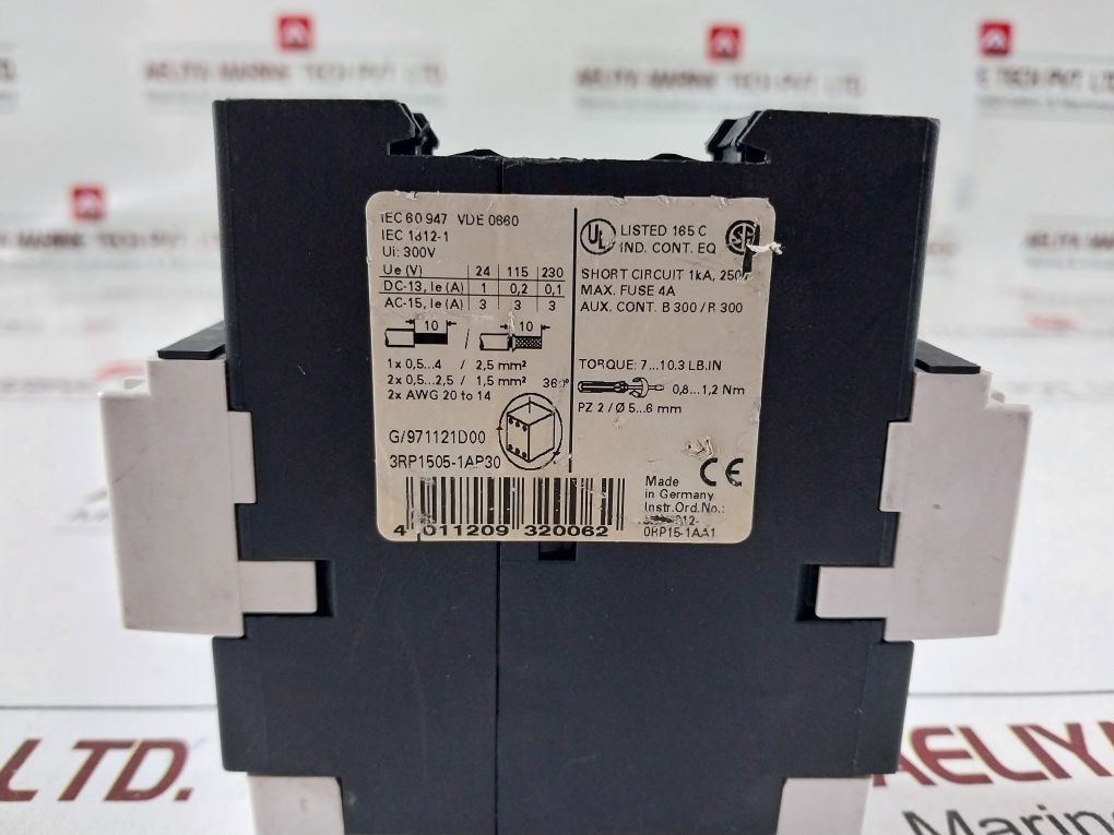 Siemens 3Rp1505-1Ap30 Timing Relay 24V Ac/Dc 1812-1