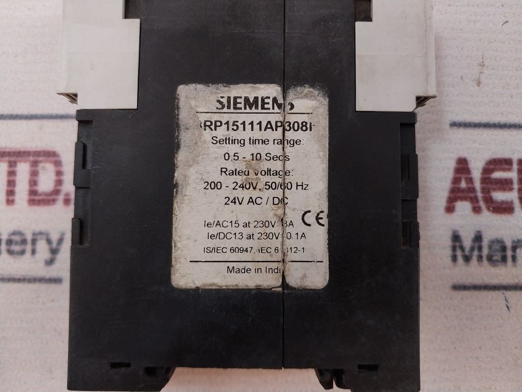 Siemens 3Rp1511-1Ap30 On Delay Time Relay