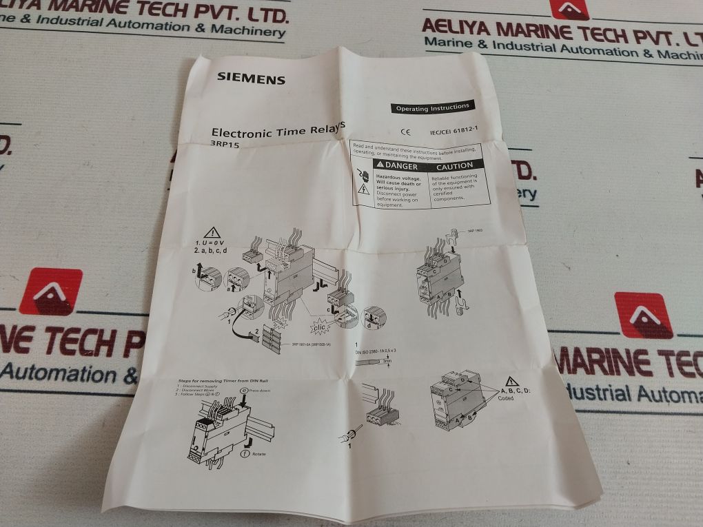 Siemens 3Rp1511-1Ap30 Timing Relay 24V Ac/Dc