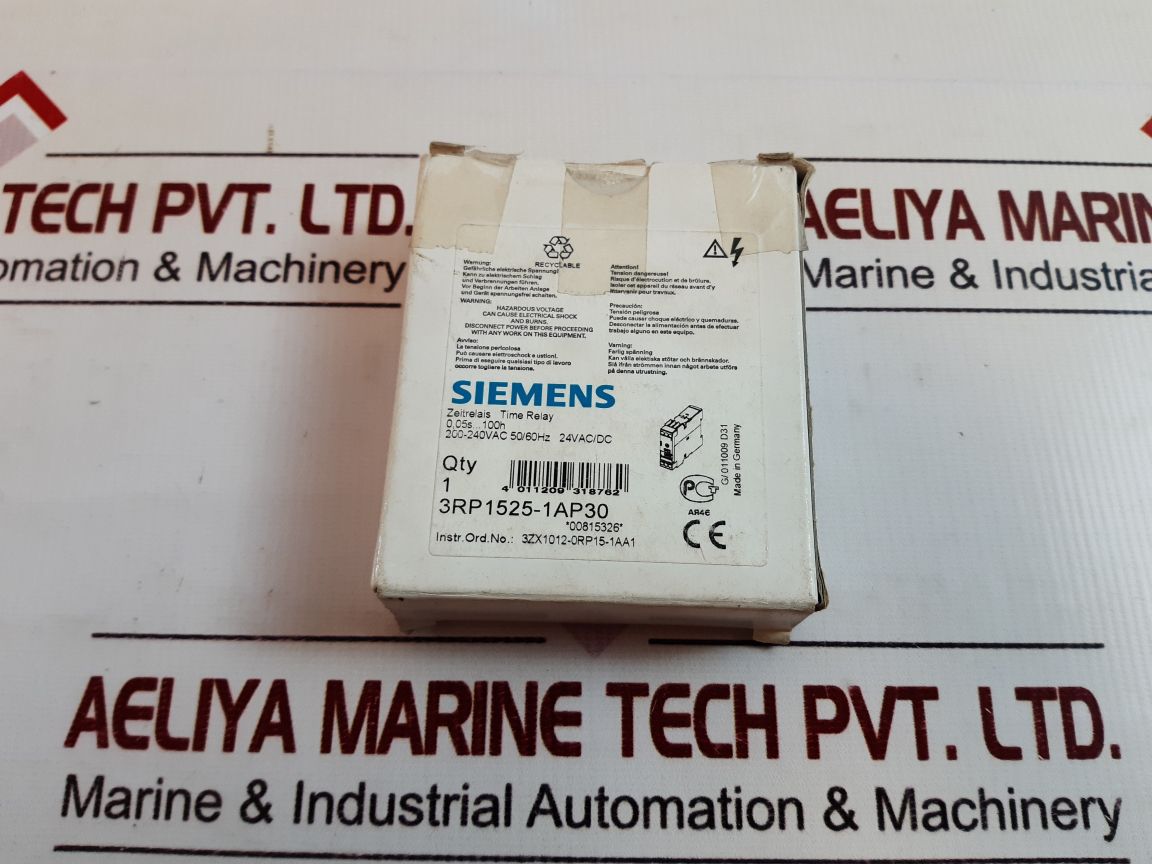 Siemens 3Rp1525-1Ap30 Time Relay