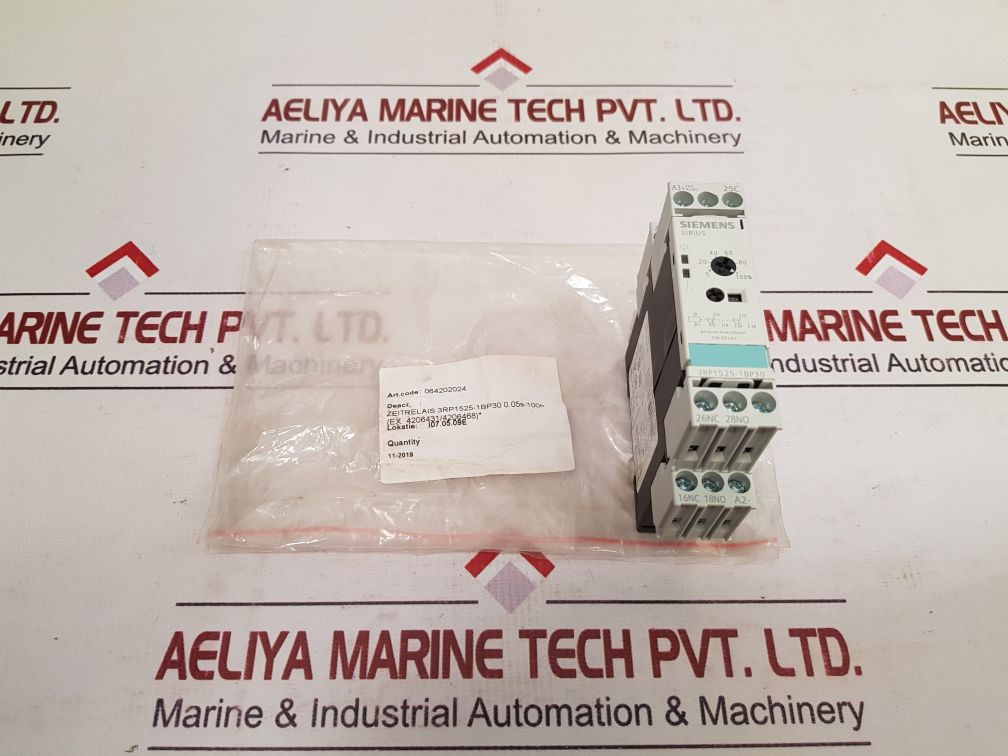 Siemens 3Rp1525-1Bp30 Time Relay 24V Ac/Dc