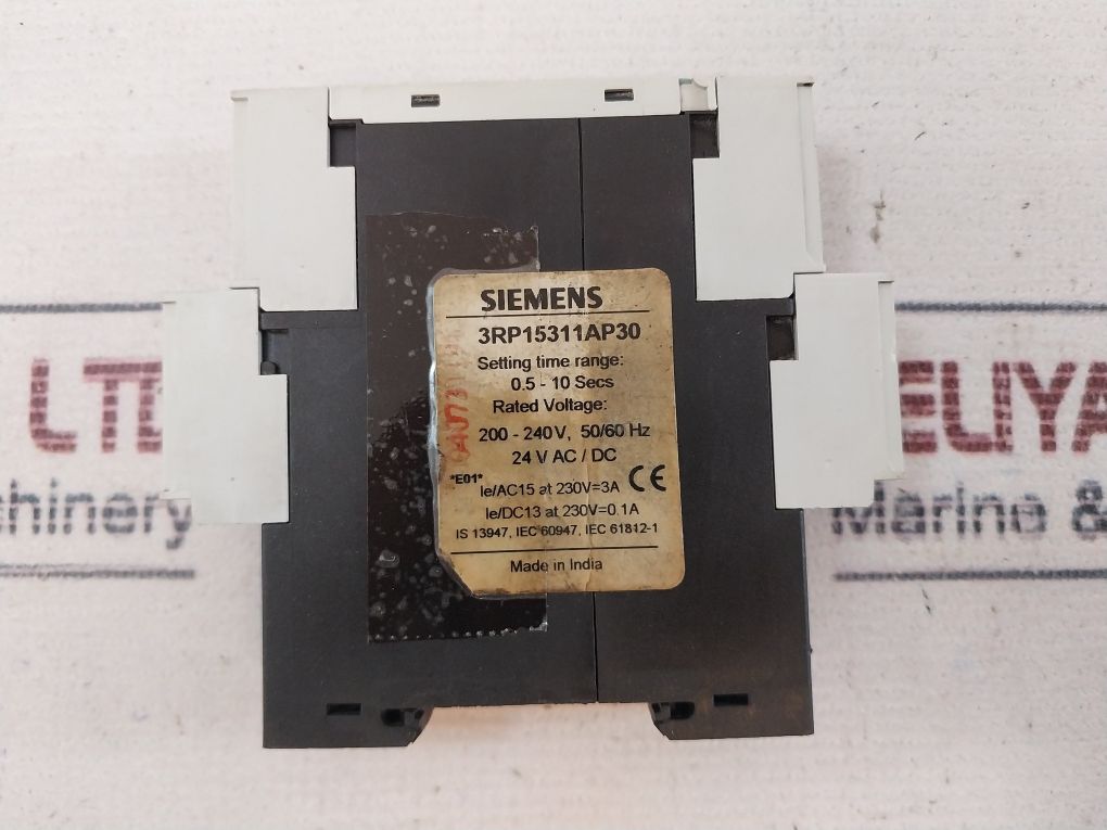 Siemens 3Rp1531-1Ap30 Off Delay Time Relay 0.5-10 Secs