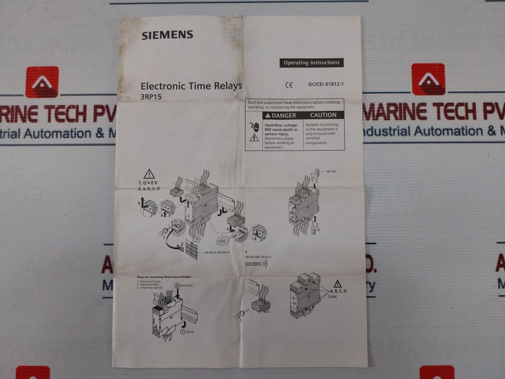 Siemens 3Rp1531-1Aq30 Electronic Timer 24V Ac/Dc