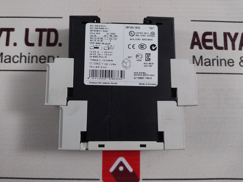 Siemens 3Rp1560-1Sp30 Electronic Time Relay 