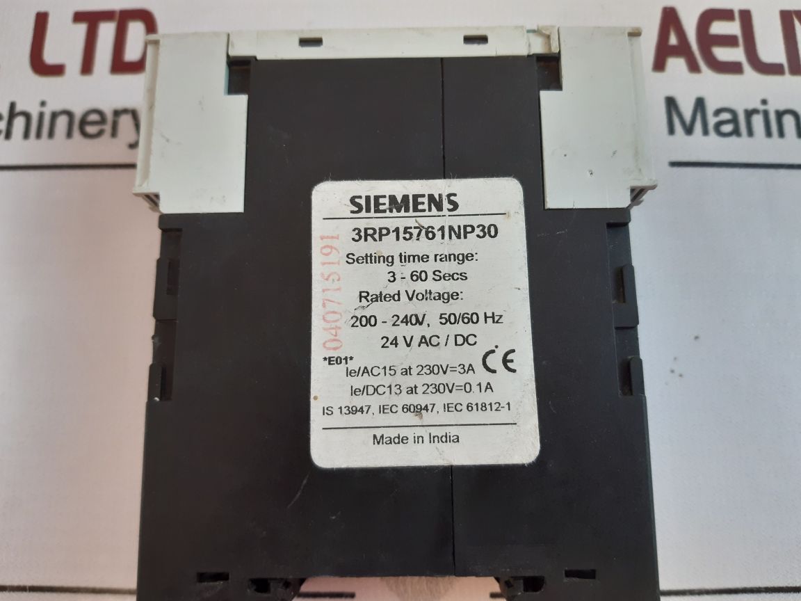 Siemens 3Rp15761Np30 Time Relay
