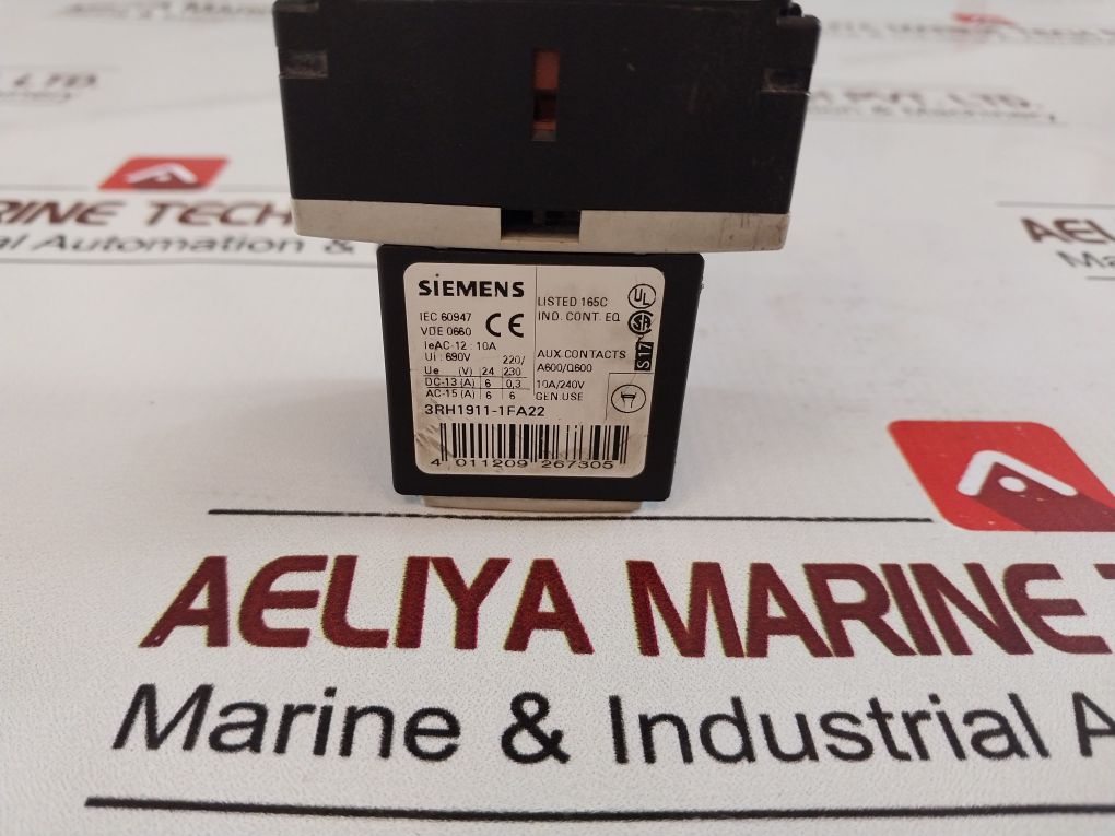 Siemens 3Rt1015-1Ab01 Contactor With 3Rh1911-1Fa22 Auxiliary Contact