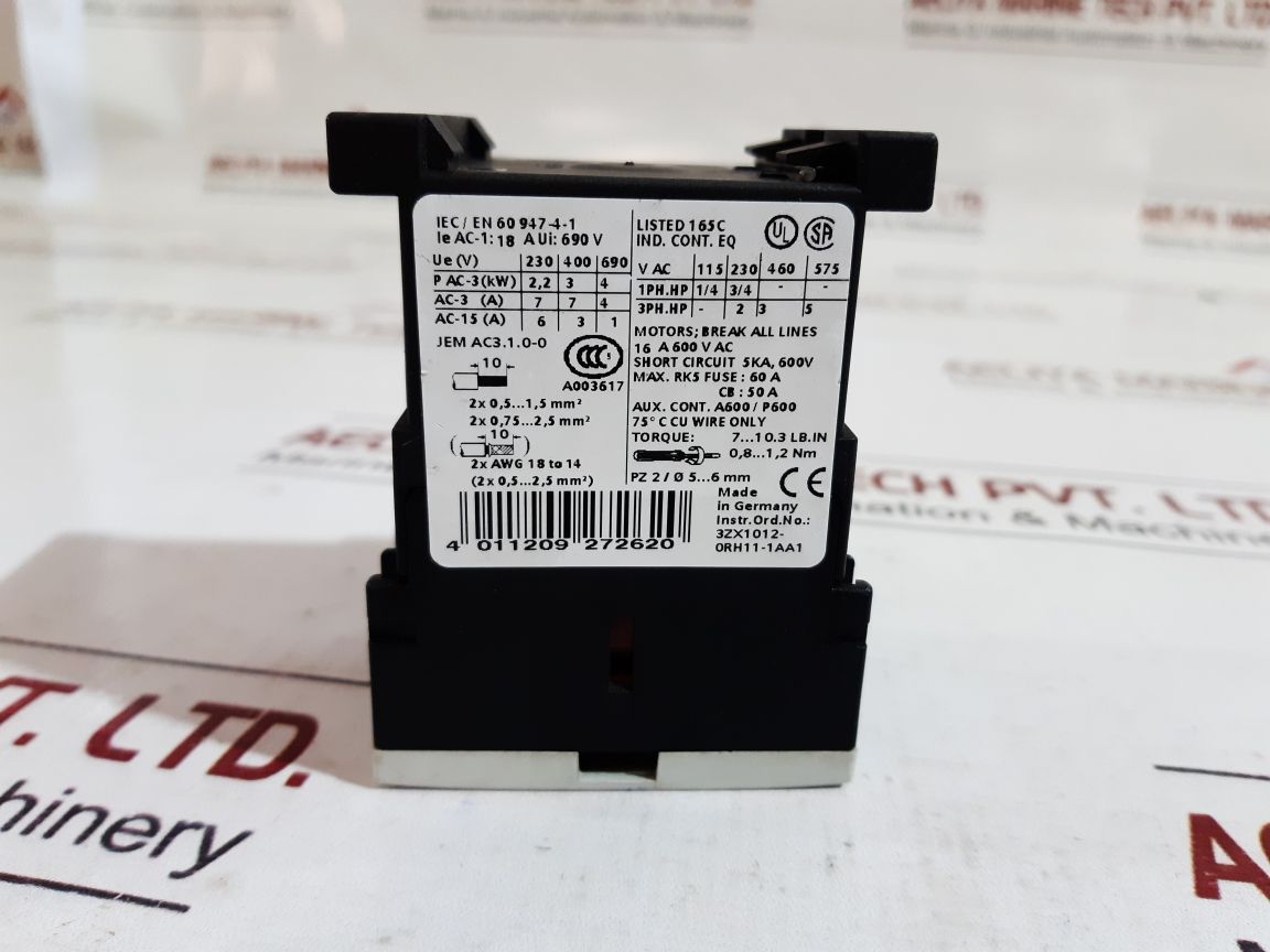 Siemens Sirius 3Rt1015-1Kb41 Contactor