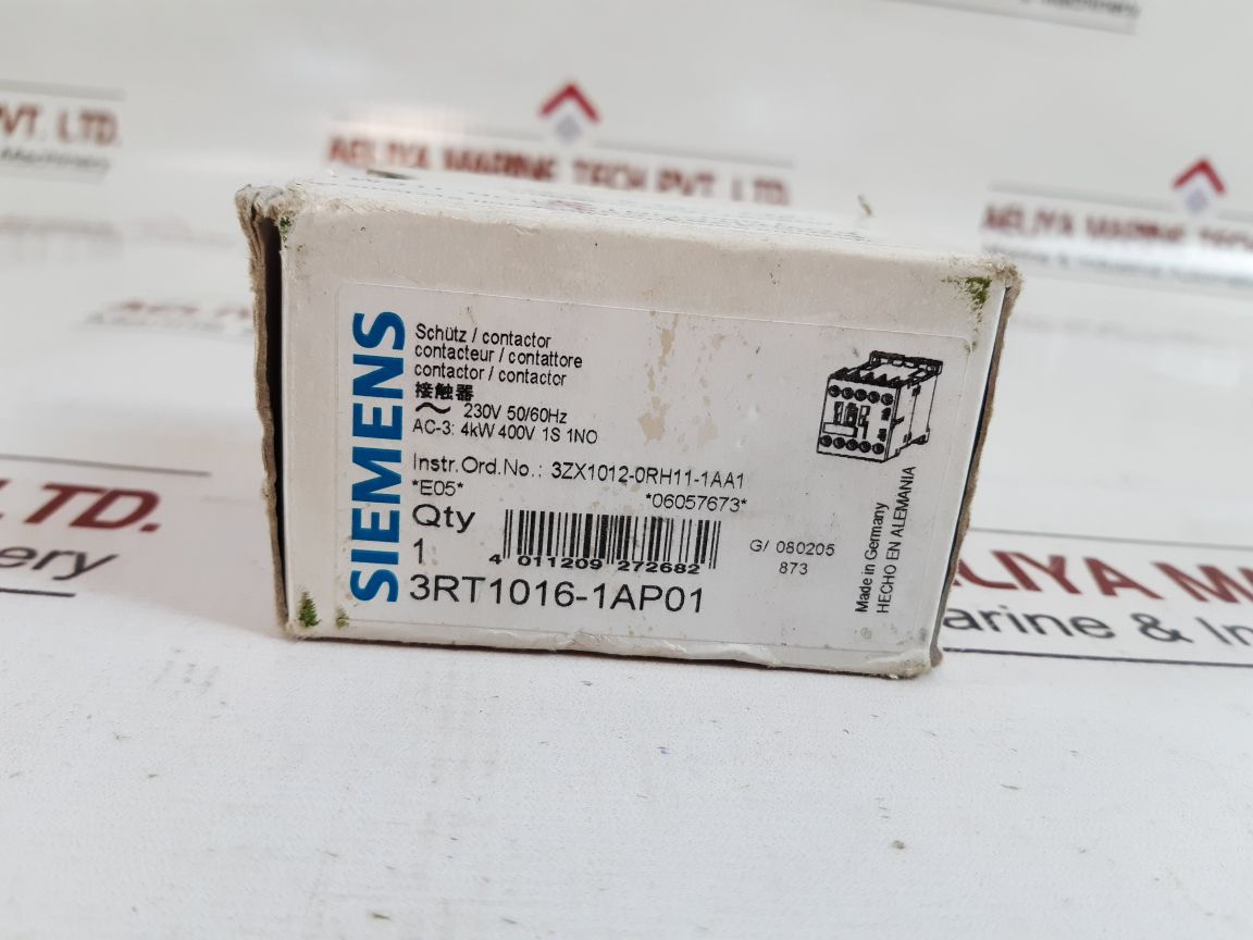 Siemens 3Rt1016-1Ap01 Contactor