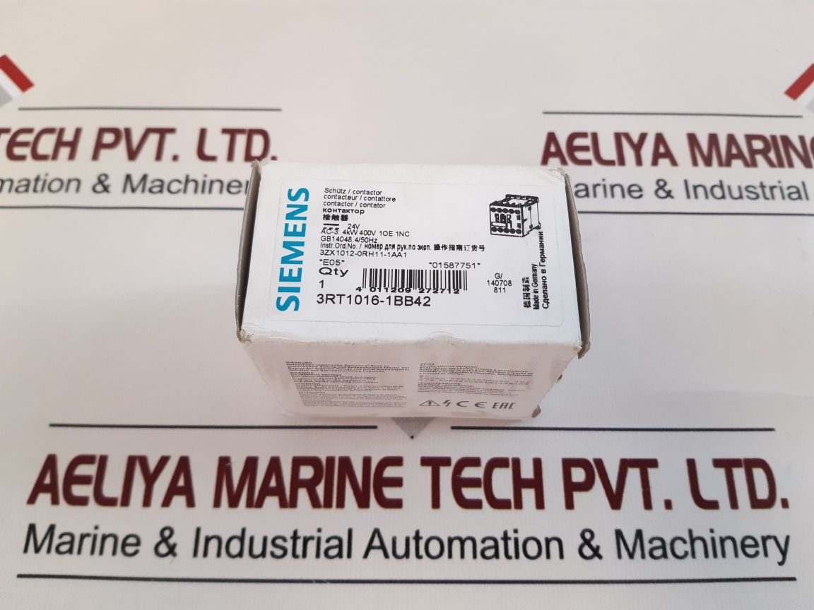 Siemens 3Rt1016-1Bb42 Contactor