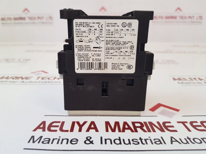 Siemens 3Rt1023-1A..0 Motor Starter Contactor
