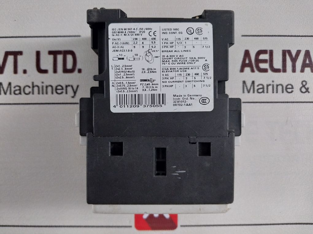 Siemens 3Rt1023-1B..0 Motor Starter Contactor