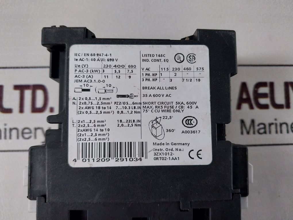 Siemens 3Rt1024-1B..0 Contactor