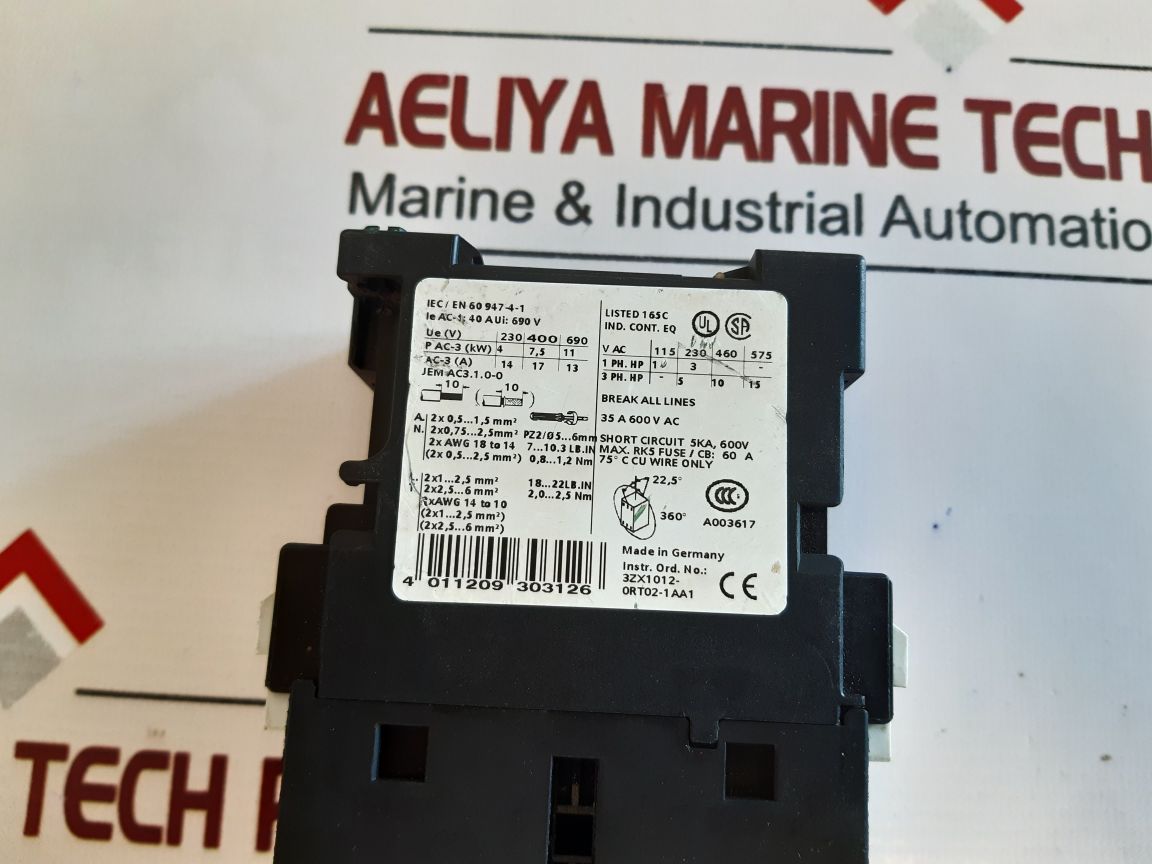 Siemens 3Rt1025-1B..4 Contactor