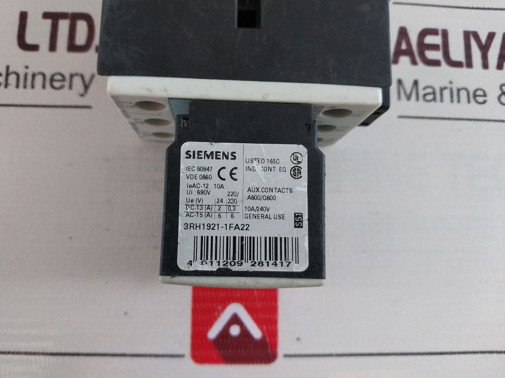Siemens 3Rh1921-1Fa22 Auxiliary Contact With 3Rt1026-1A..0 Contactor