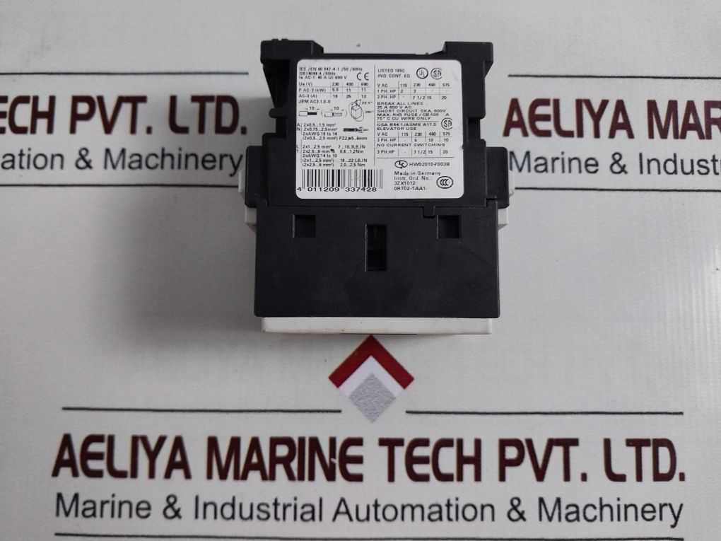 Siemens 3Rt1026-1A…0 Power Contactor