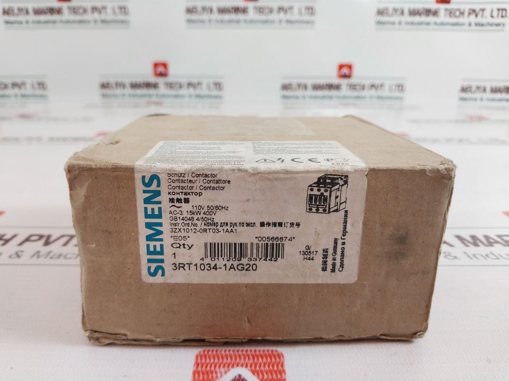 Siemens 3Rt1034-1Ag20 Contactor Relay Coil 110V 50/60Hz