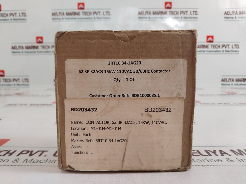 Siemens 3Rt1034-1Ag20 Contactor Relay Coil 110V 50/60Hz