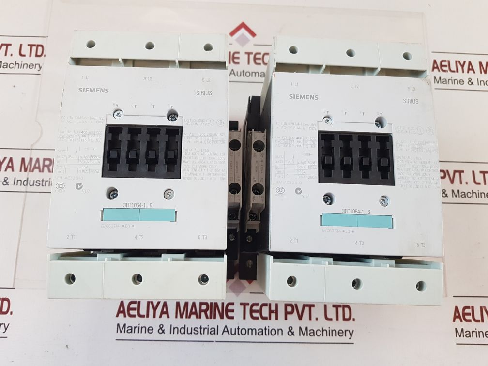 Siemens 3Rt1054-1Ap36 Power Contactor 3Rt1054-1…6
