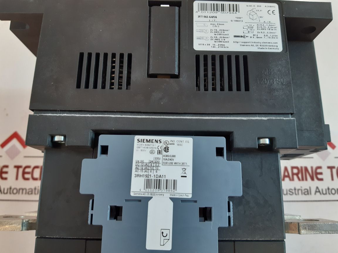 Siemens 3Rt1065-6…6 Sirius Contactor 3Rt1065-6Ar36