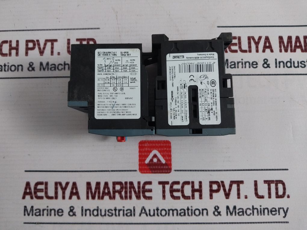 Siemens 3Rt2015-1Ap01 Power Contactor 230V