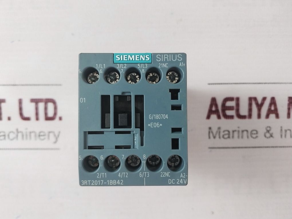 Siemens 3Rt2017-1Bb42 Contactor Dc 24V