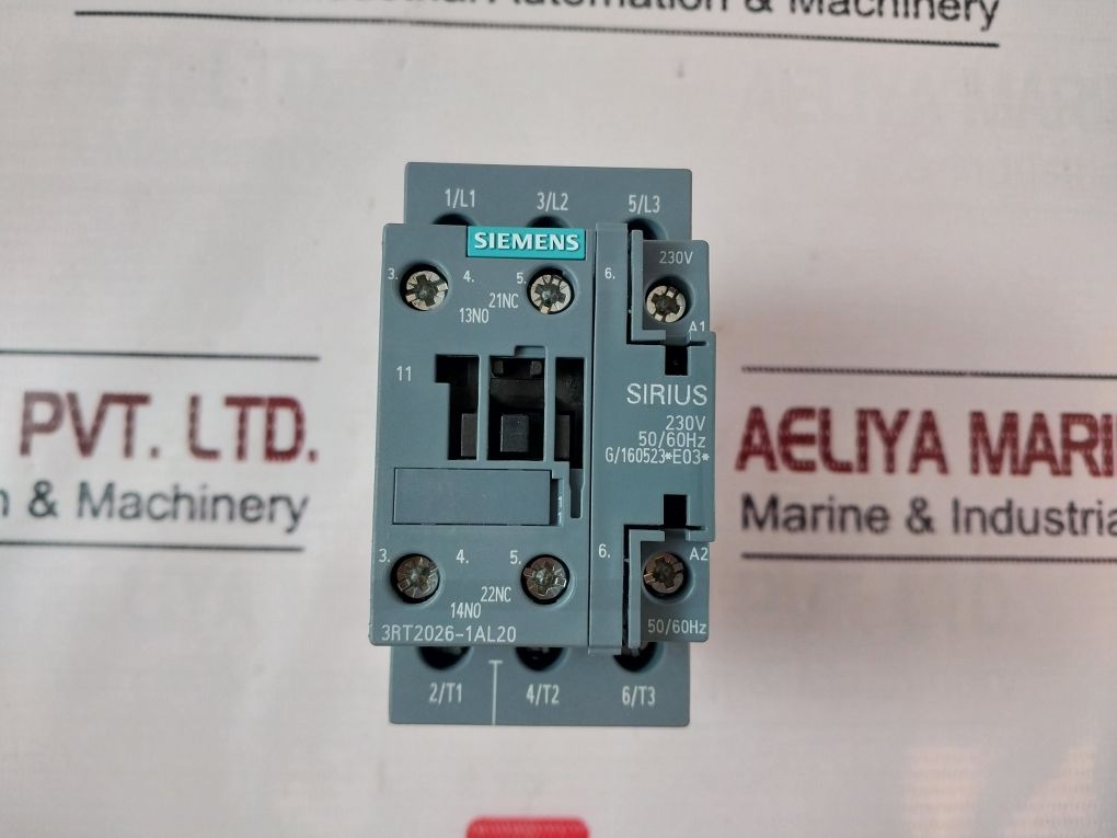 Siemens 3Rt2026-1Al20 Power Contactor 230V 50/60Hz