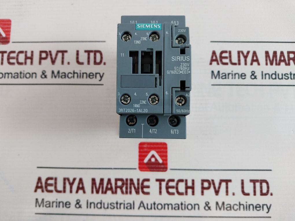 Siemens 3Rt2026-1Al20 Power Contactor 600V Ac