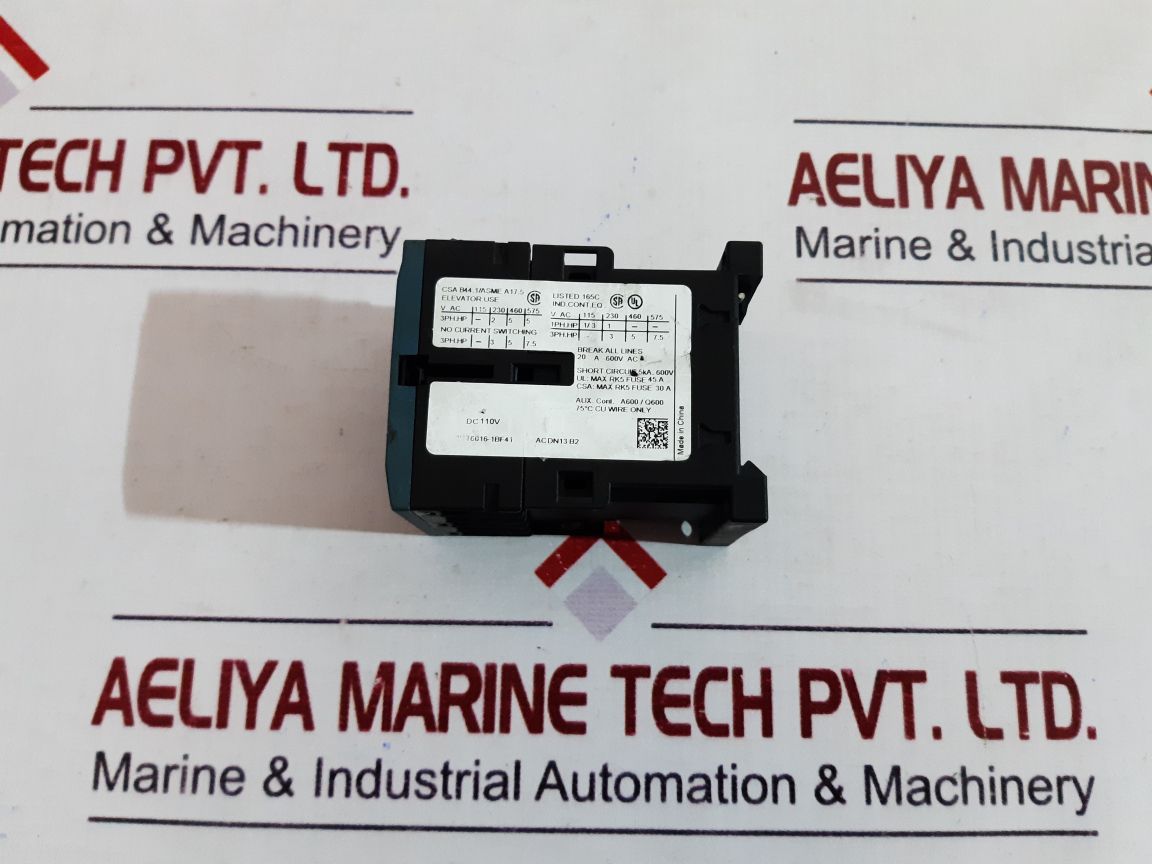 Siemens Sirius 3Rt6016-1Bf41 Contactor