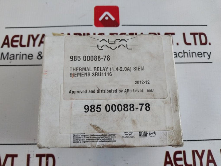 Siemens 3Ru1116-1Bb0 Overload Relay
