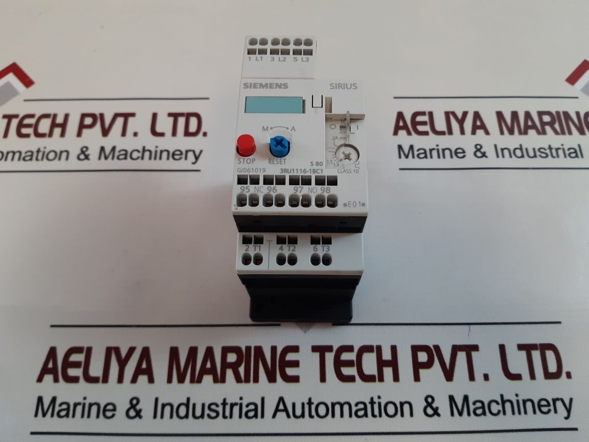 Siemens 3Ru1116-1Bc1 Motor Protection Overload Relay
