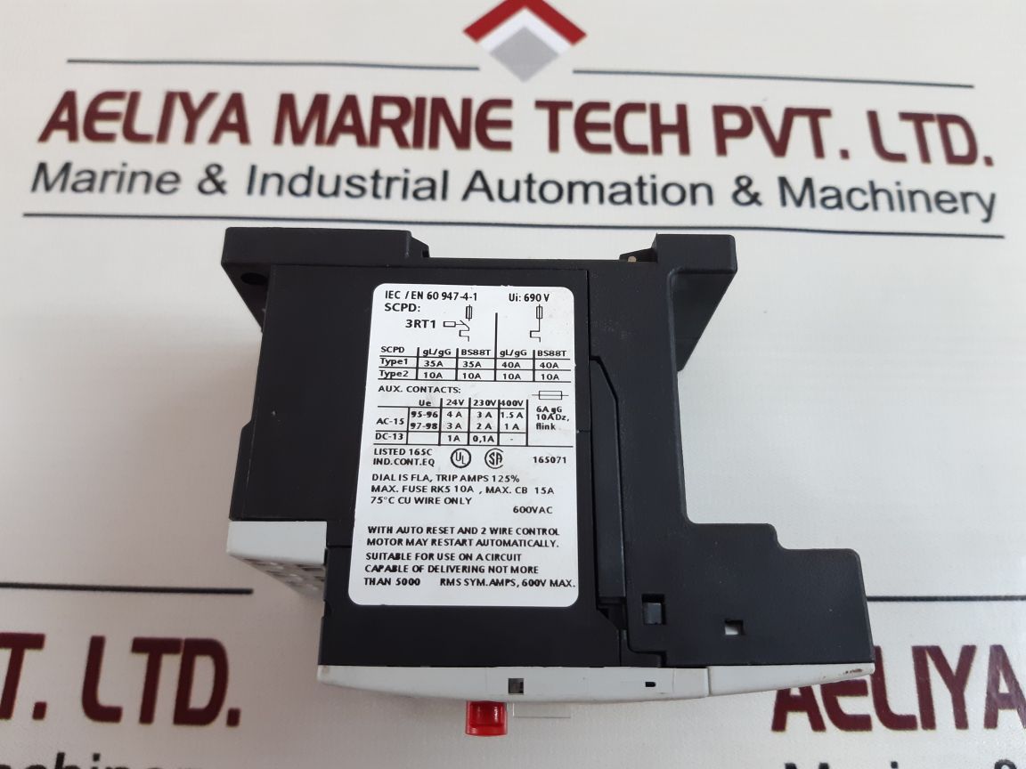 Siemens 3ru1116-1cc1 overload relay