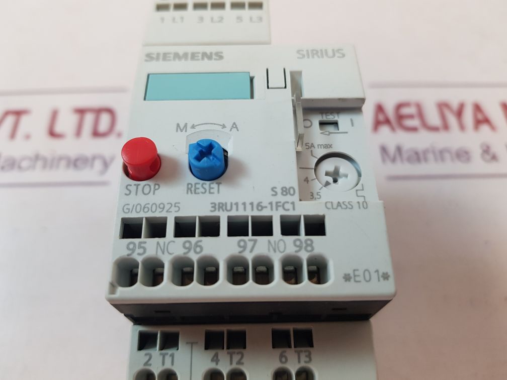 Siemens Sirius 3Ru1116-1Fc1 Overload Relay
