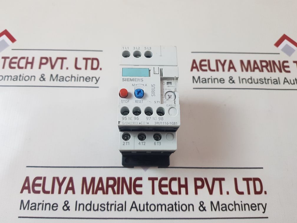 Siemens 3Ru1116-1Gb1 Overload Relay