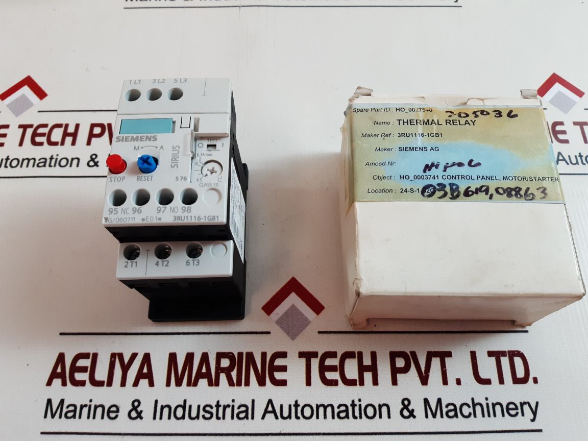 Siemens 3Ru1116-1Gb1 Overload Relay