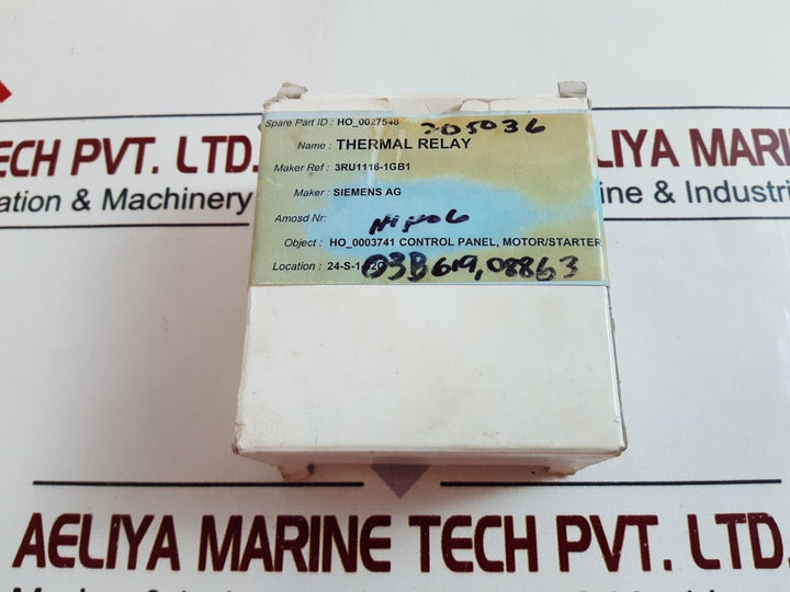 Siemens 3Ru1116-1Gb1 Overload Relay
