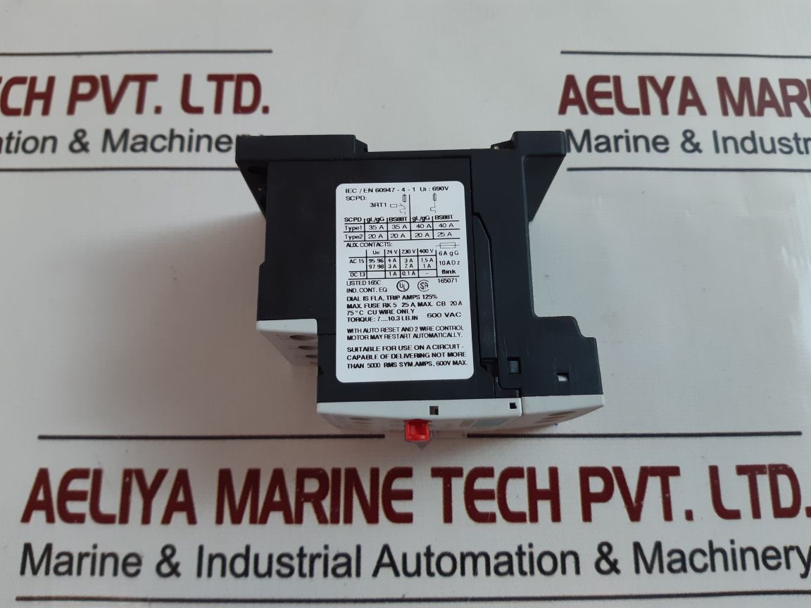 Siemens 3Ru1116-1Gb1 Overload Relay