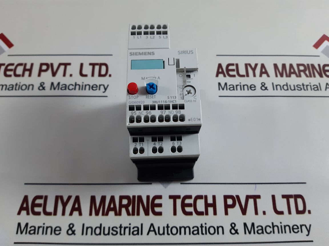 Siemens 3Ru1116-1Hc1 Overload Relay 5.5 To 8 A
