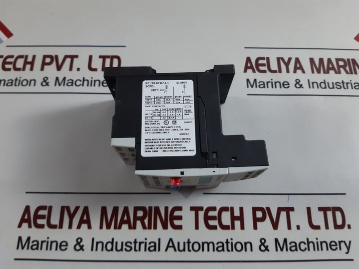 Siemens 3Ru1116-1Hc1 Overload Relay 5.5 To 8 A
