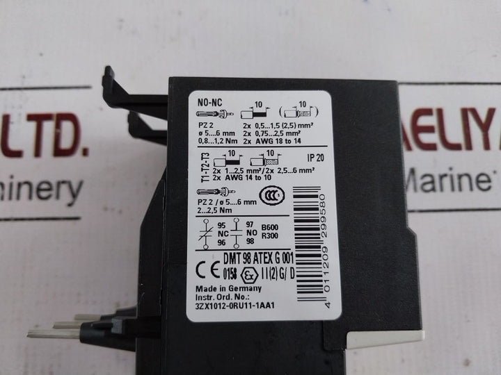 Siemens 3Ru1126-1Kb0 Thermal Overload Relay