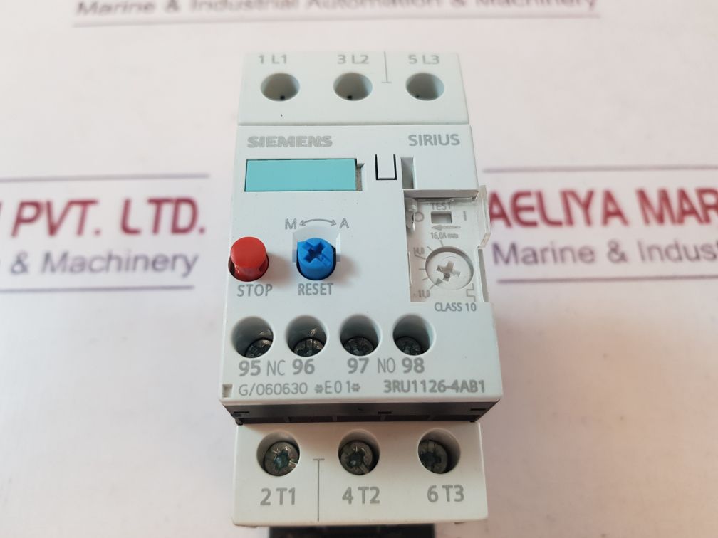 Siemens 3Ru1126-4Ab1 Overload Relay
