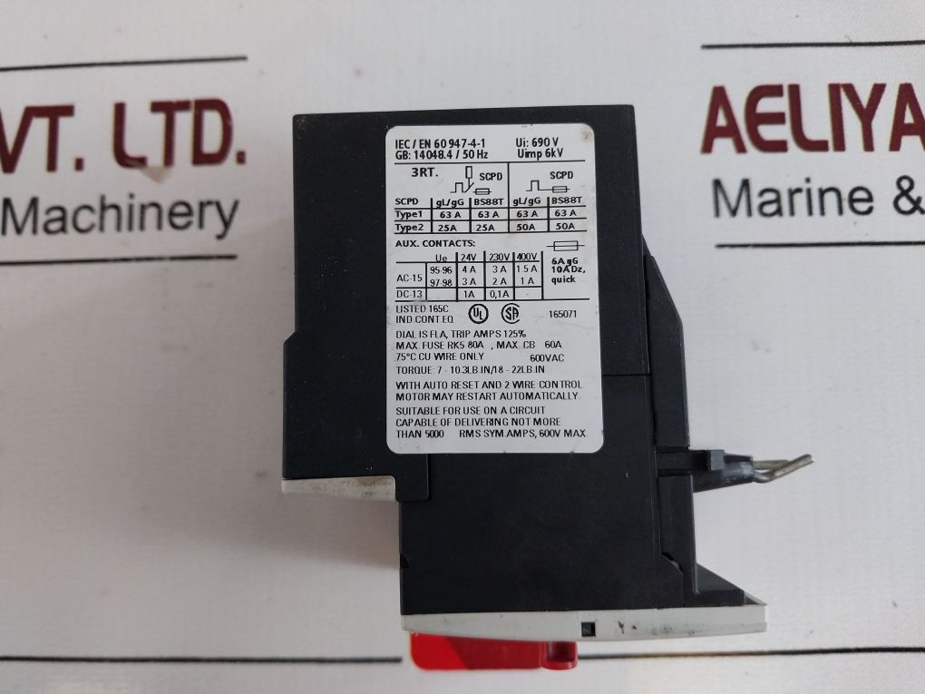 Siemens 3Ru1126-4Bb0 Overload Relay 