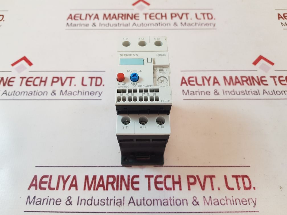 Siemens 3Ru1126-4Bd1 Thermal Overload Relay
