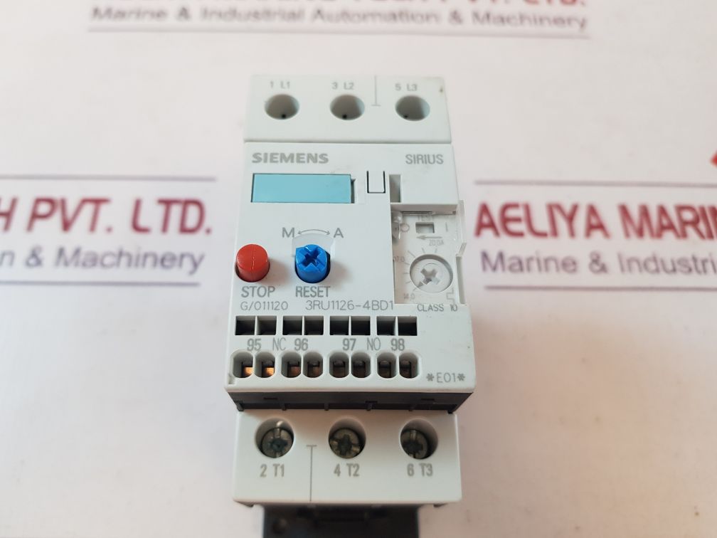 Siemens 3Ru1126-4Bd1 Thermal Overload Relay
